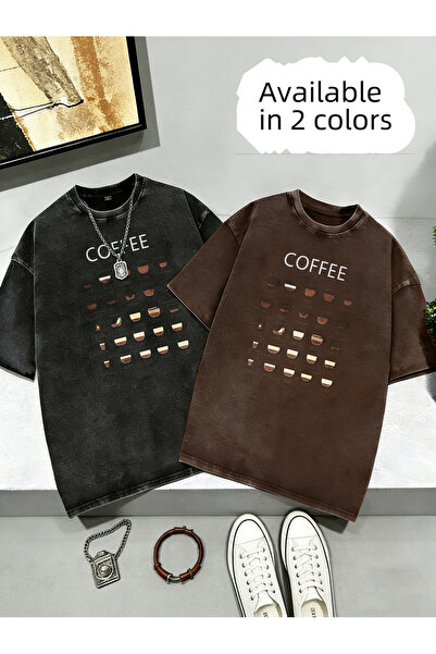 Little YELLOW Duck A Complete Collection of Coffee Variety Icons Print on a M...
