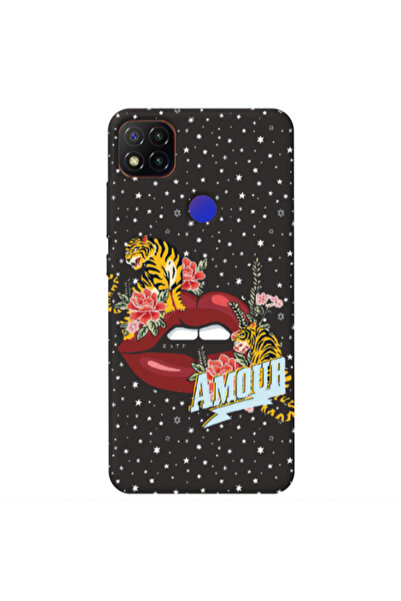 Other Xiaomi Redmi 9c Amour Black Colored Silicone TPU Θήκη