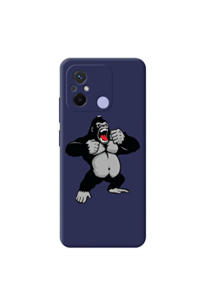 Other Xiaomi Redmi 12C Angry Gorilla2 Dark blue Colored Silicone TPU Θήκη