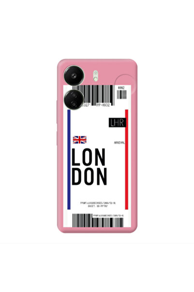 Other Xiaomi Redmi 13C London Arrival Pink Colored Silicone TPU Θήκη