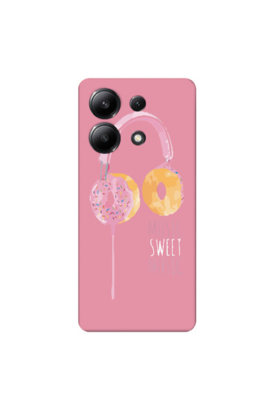 Other Xiaomi Redmi Note 13 4G Donut earphone Pink Colored Silicone TPU Θήκη