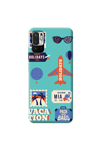 Other Xiaomi Redmi Note 10 Pro 5G Vacation Turquoise Colored Silicone TPU Θήκη