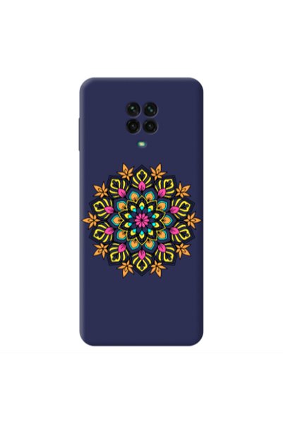 Other Xiaomi Redmi Note 9 Pro Mandala D6 Dark blue Colored Silicone TPU Θήκη