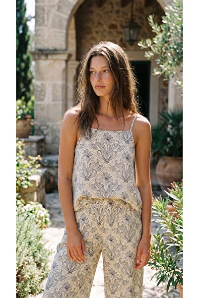 Minteks Μπλούζα με τιράντες Alvora Bloom