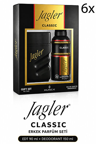 Jagler Classic Erkek Parfüm Seti EDT 90 ml + Deodorant 150 ml 6 Adet