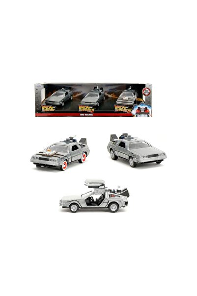 scntoys Back to the Future Series Set of 3 Metal Model Cars Legend Delorean B...