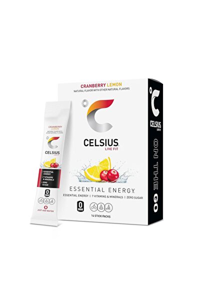 Celsius On The Go Cranberry Lemon, Sugar Free Energy Drink Mix (14 Sticks per...