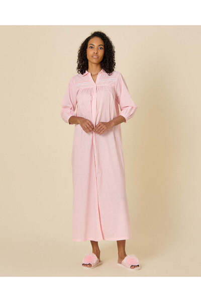 REDTAG Women Pale Pink Printed Nightgown