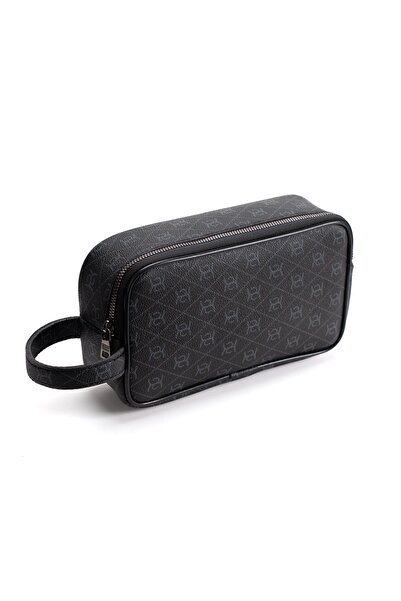 Newish Erkek Deri Portföy Clutch Traş Kozmetik Bakım ve Günlük El Çantası