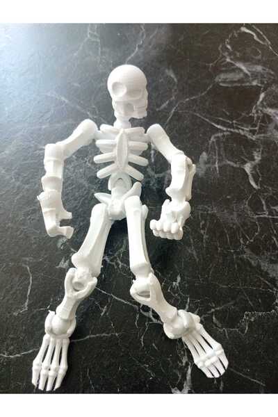 GreenWay3D 17,5 cm Hareketli İskelet Figürü Eklemli 3D Baskı İskelet Oyuncak ...