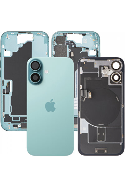 Apple Капак за батерия за iPhone 16, със среден корпус, пълен комплект части,...