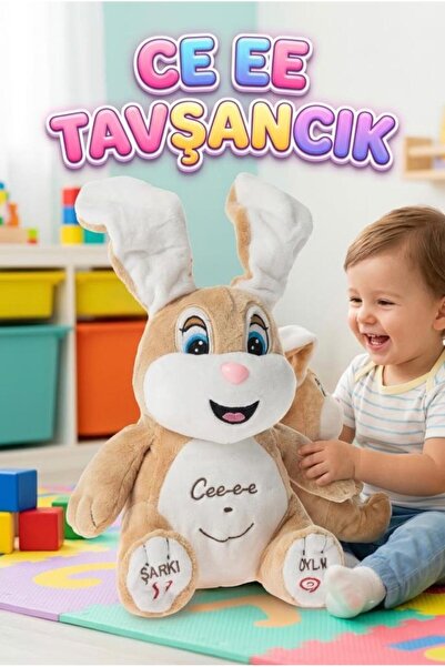 Tıfıl Toys Ce ee Tavşancık – Hareketli ve Sesli Eğitici İnteraktif Peluş Arka...