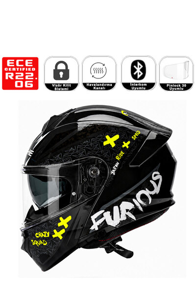Yohe Stars 935SV Çene Açılır Kask (Ece-22.06)