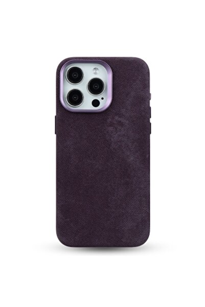 megaMobile Husă de protecție compatibilă cu Apple iPhone 16 Pro, denim, MagSa...