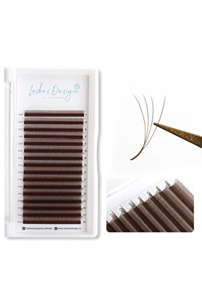 Lashes Design by Nathalie Gene Pre-Made Volum W Shape Narrow Mix 7-14 mm, Mar...