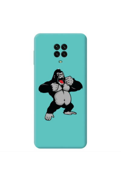 Other Xiaomi Redmi Note 9 Pro Angry Gorilla2 Turquoise Colored Silicone TPU Θήκη