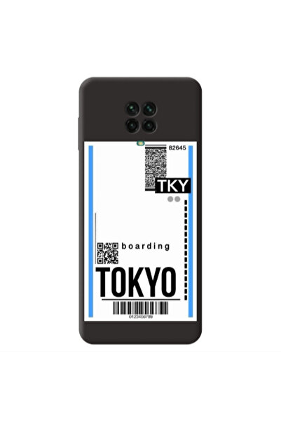 Other Xiaomi Redmi Note 9 Pro Tokyo Boarding Black Colored Silicone TPU Θήκη