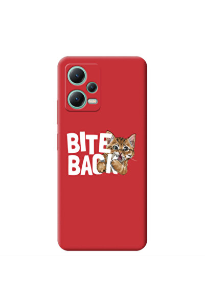 Other Xiaomi Redmi Note 12 Pro 5G bitte back cat Red Colored Silicone TPU Θήκη