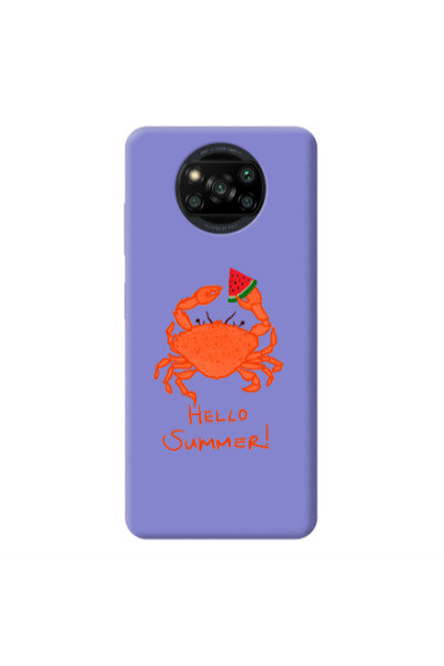 Other Xiaomi Poco X3 /X3 Pro Hello Summer! Purple Colored Silicone TPU Θήκη