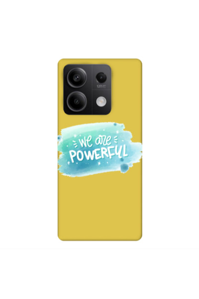 Other Xiaomi Redmi Note 13Pro 5G We are Powerful Yellow Colored Silicone TPU ...