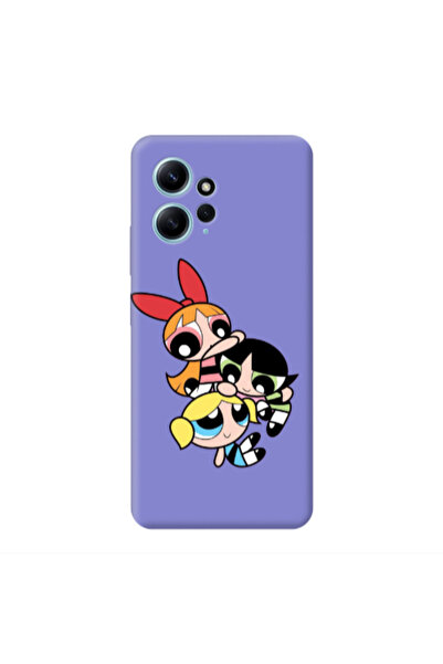 Other Xiaomi Redmi Note 12 4G Powerpuff Purple Colored Silicone TPU Θήκη
