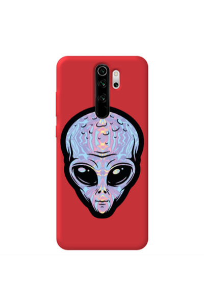 Other Xiaomi Redmi Note 8 Pro Alien Red Colored Silicone TPU Θήκη