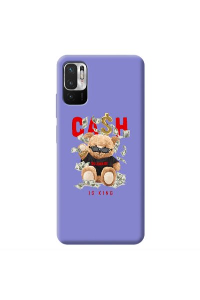 Other Xiaomi Redmi Note 10 Pro 5G Cash is king Purple Colored Silicone TPU Θήκη