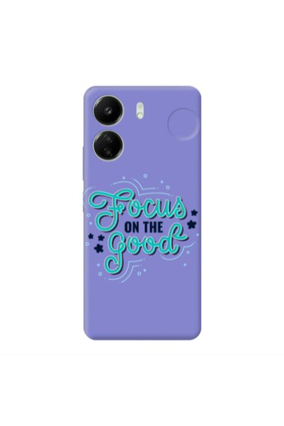 Other Xiaomi Redmi 13C Focus On The Good Purple Colored Silicone TPU Θήκη