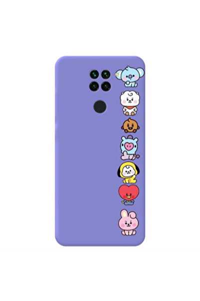 Other Xiaomi Redmi Note 9 Lovely animals Purple Colored Silicone TPU Θήκη