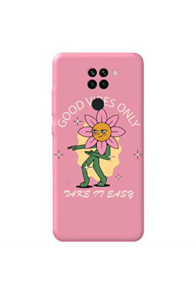 Other Xiaomi Redmi Note 9 Good Vibes Only Pink Colored Silicone TPU Θήκη