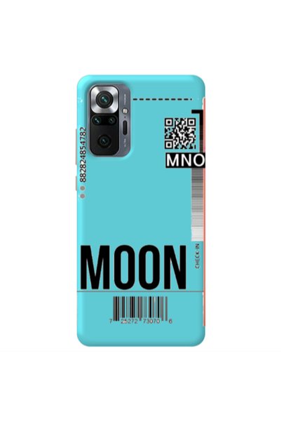 Other Xiaomi Redmi Note 10 Pro 4G A ticket to the moon Turquoise Colored Sili...