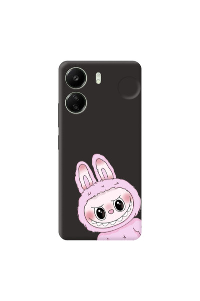 Other Xiaomi Redmi 13C Labubu 6 Black Colored Silicone TPU Θήκη