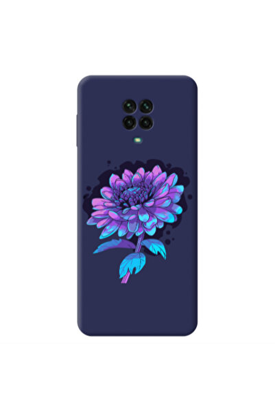 Other Xiaomi Redmi Note 9 Pro Witch flower Dark blue Colored Silicone TPU Θήκη