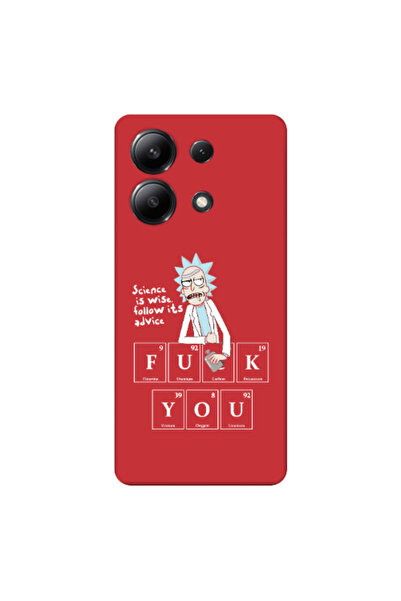 Other Xiaomi Redmi Note 13 4G Rick Scince is wise Red Colored Silicone TPU Θήκη