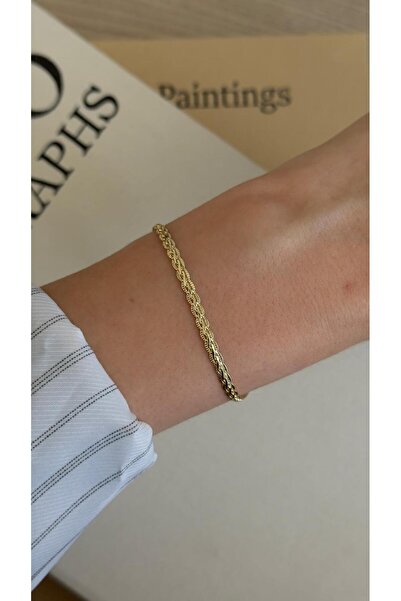 İREM YILDIZ CM 14K Gold Premium Kararmaya Dayanıklı Şık Minimal Kadın Bileklik