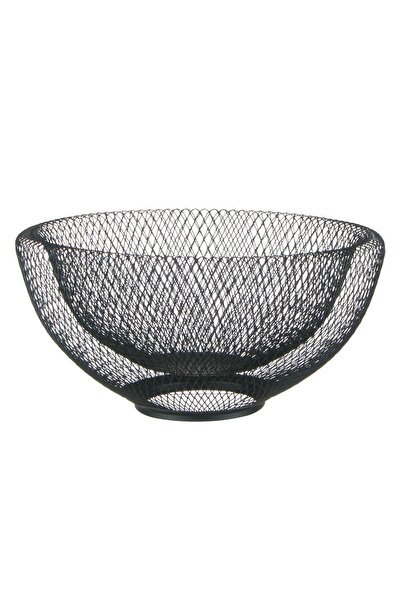 Z Store Fructieră din plasă metalică neagră - 30x15cm