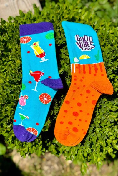 LouSocks جوارب كاكيت منقوشة للجنسين مناسبة للاستخدام باليد اليمنى واليسرى