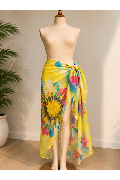 LAND SCARF Chiffon Waist Tie Pareo