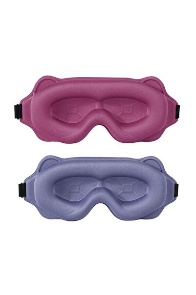 choice2 1rose 1Purple 3D Sleeping Mask Block Out Light Sleep Mask For Eyes So...