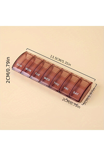 choice2 Rouge Pill Box 7 Days, Medication Box, Weekly Pill Box Organiser for ...