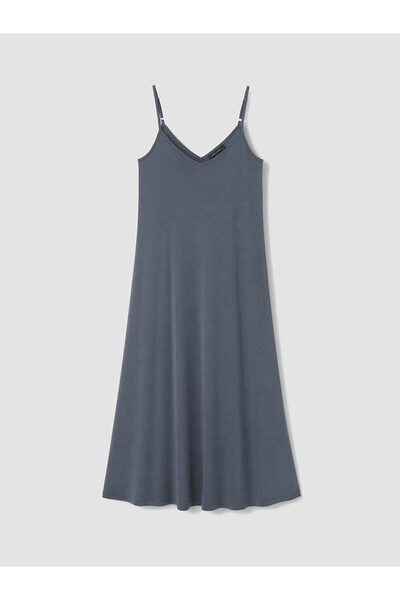LC Waikiki Peak New Season Rope Strap A-Line Modal Blend Dress