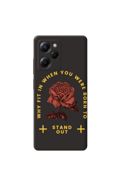 Other Xiaomi Poco X5 Pro Stand out Black Colored Silicone TPU Θήκη