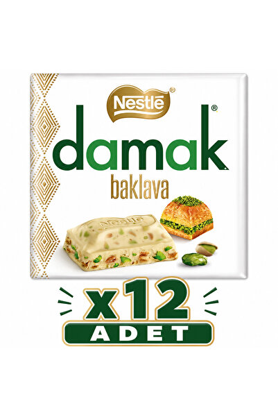 Nestle Nestlé Damak Baklava Kare Çikolata (60 g) x12 Adet