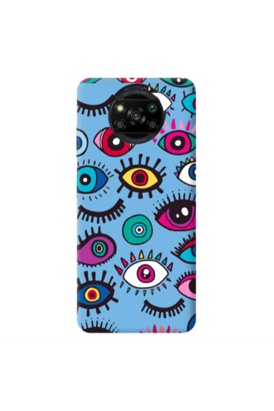 Other Xiaomi Poco X3 /X3 Pro Multiple eyes Blue Colored Silicone TPU Θήκη