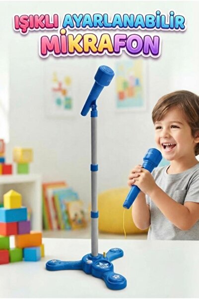 Tıfıl Toys Işıklı ve Ayarlanabilir Çocuk Mikrofonu – Küçük Yıldızlar Sahneye!