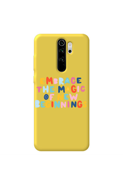 Other Xiaomi Redmi Note 8 Pro Embrace Yellow Colored Silicone TPU Θήκη