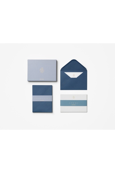 PRINTWORKS Envelope & Card Set - Thanks Blue