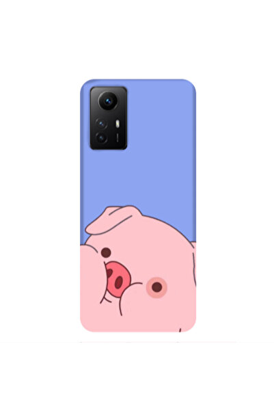 Other Xiaomi Redmi Note 12s Piggy 2 Light Purple Colored Silicone TPU Θήκη