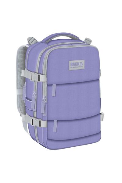 Derform Rucsac/ghiozdan școlar și bagaj de mână avion - culoarea mov, Backup