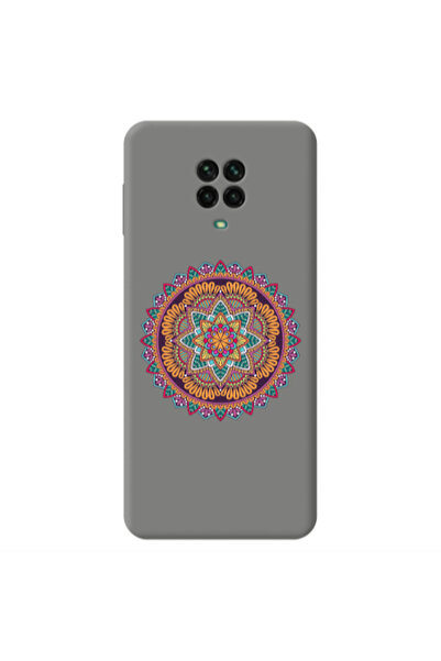 Other Xiaomi Redmi Note 9 Pro Mandala D102 Grey Colored Silicone TPU Θήκη